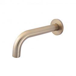 Meir Round Curved Spout 180mm - Champagne