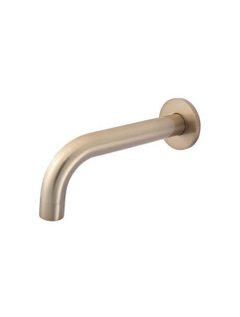 Meir Round Curved Spout 180mm - Champagne