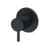 Meir Round Wall Mixer Small Handle - Matte Black
