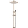 Meir Round Combination Shower Rail 300mm Rose, Single Function Hand Shower - Champagne
