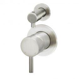 Meir Round Diverter Mixer Individual Backplates - PVD Brushed Nickel