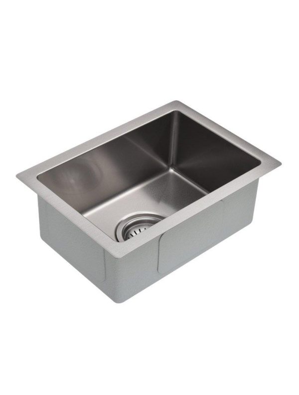 Meir Mini Kitchen Sink - Single Bowl 322 x 222 - Brushed Nickel