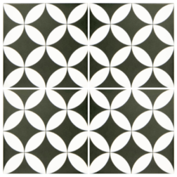 Barcelona Danish Black and White Matt multiple tiles