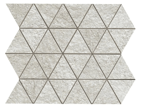 KLIF White Triangle Mosaic Tile