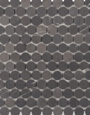 Penny Round Pietra Grey Tile