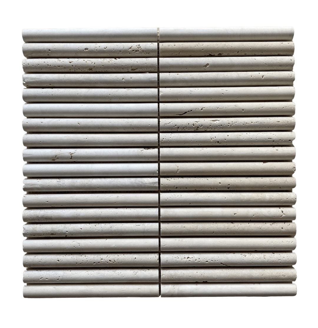 Creama travertine flute tile