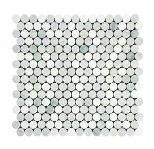 Ming Green penny round mosaic