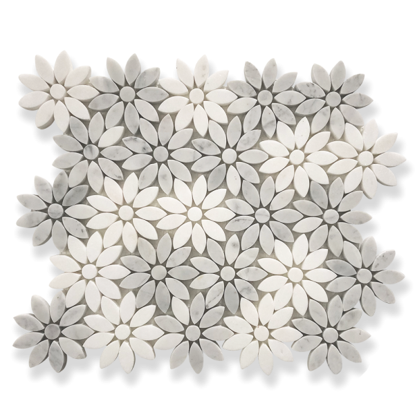 DAhlia Carrara D flower mosaic