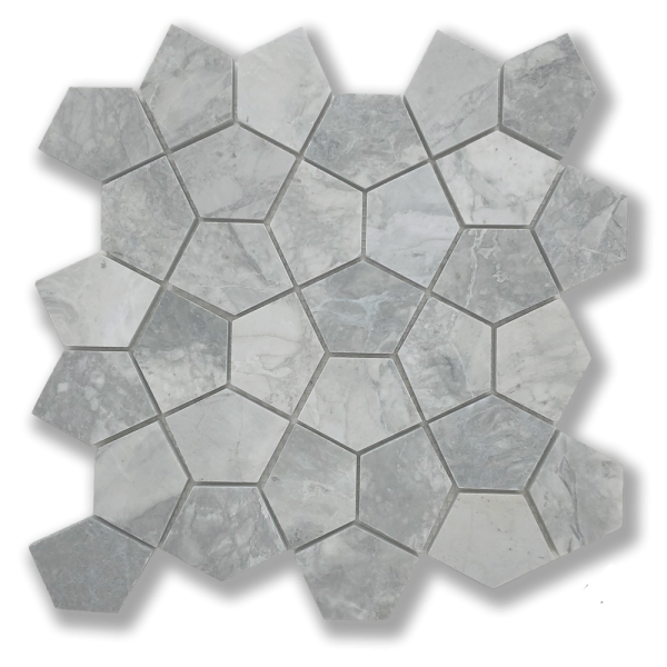 Versilia Superwhite stone mosaic tile