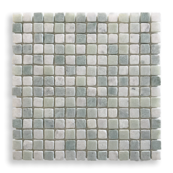 Sirena Verdi Cristallo Tumbled Mosaic Tile