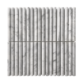 Carrara Mini Flute Mosaic